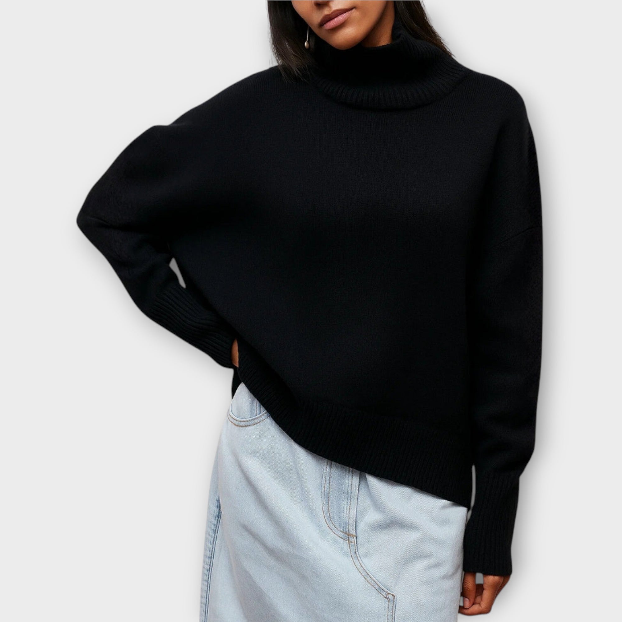 Elvira™ | Elegant polotröja i mjukt stickat material