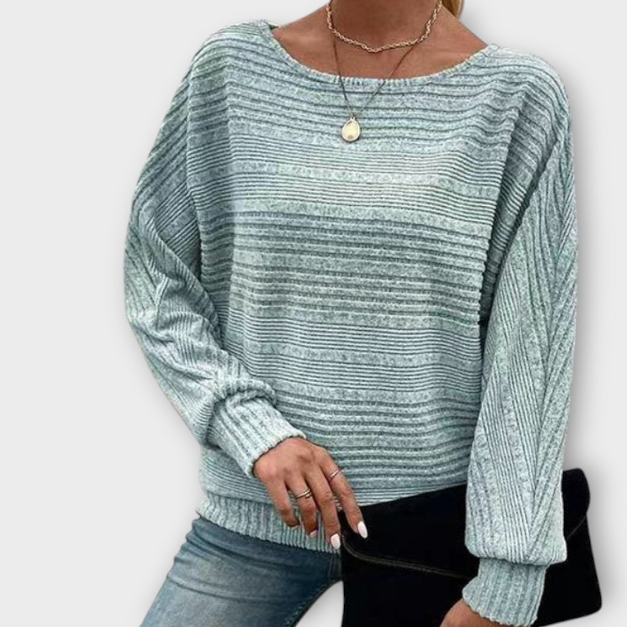 Marvelle | Randig stickad tröja med tidlös komfort och skandinavisk stil