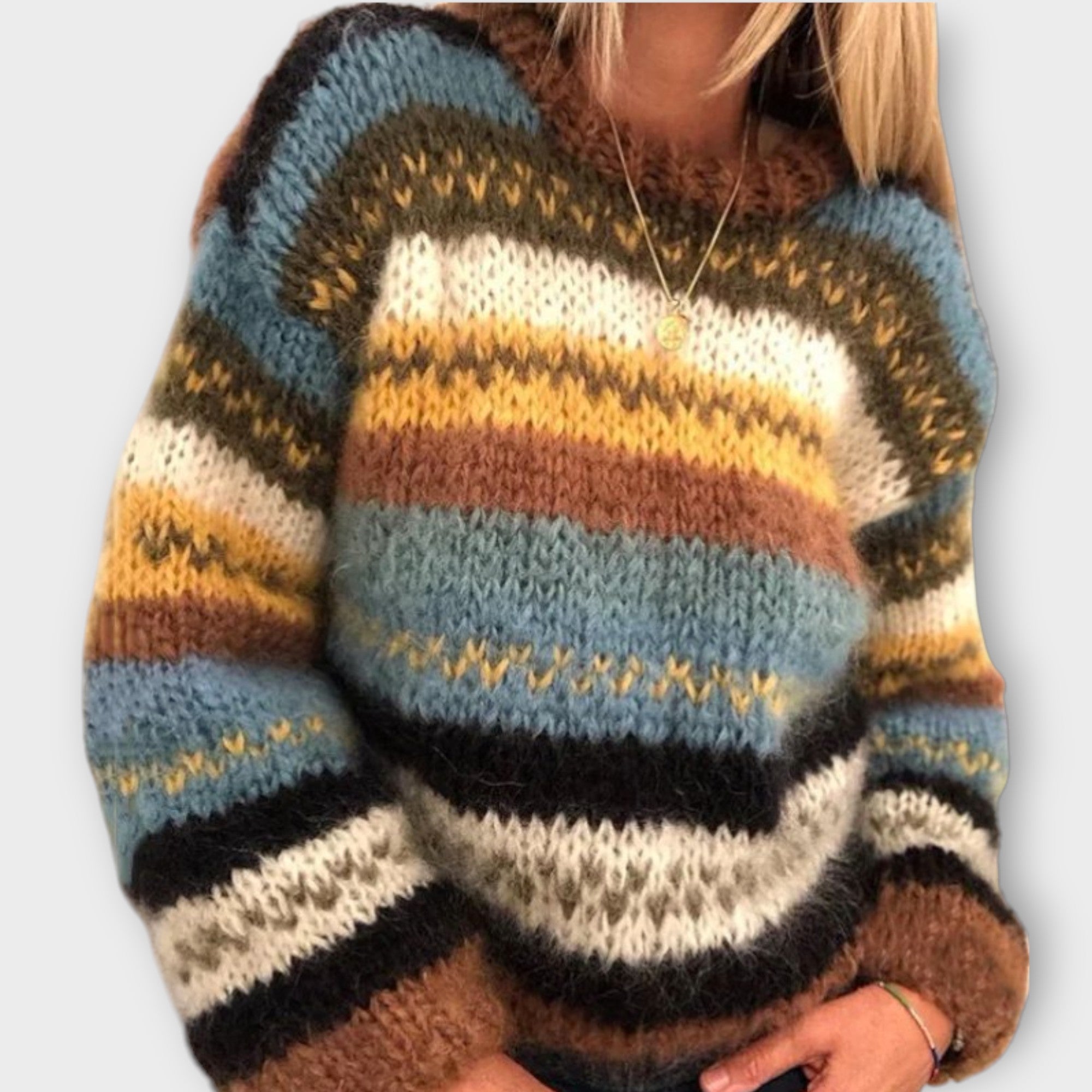 Elisia™ | Varm och Elegant Stickad Tröja för Kyliga Dagar