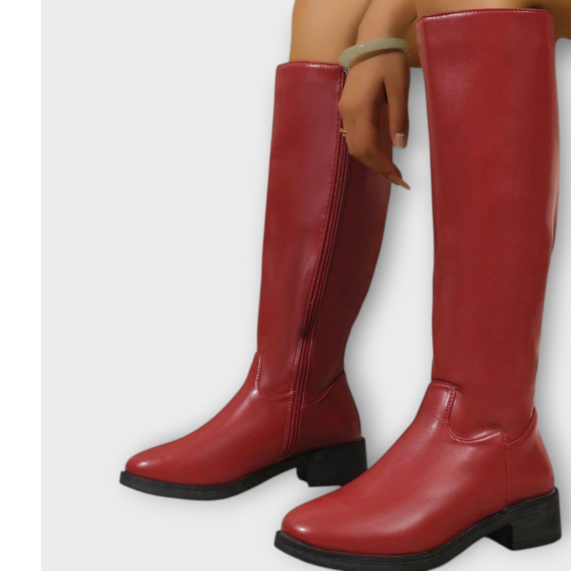 Alva™ | Eleganta mellanhöga damstövlar med dragkedja på sidan