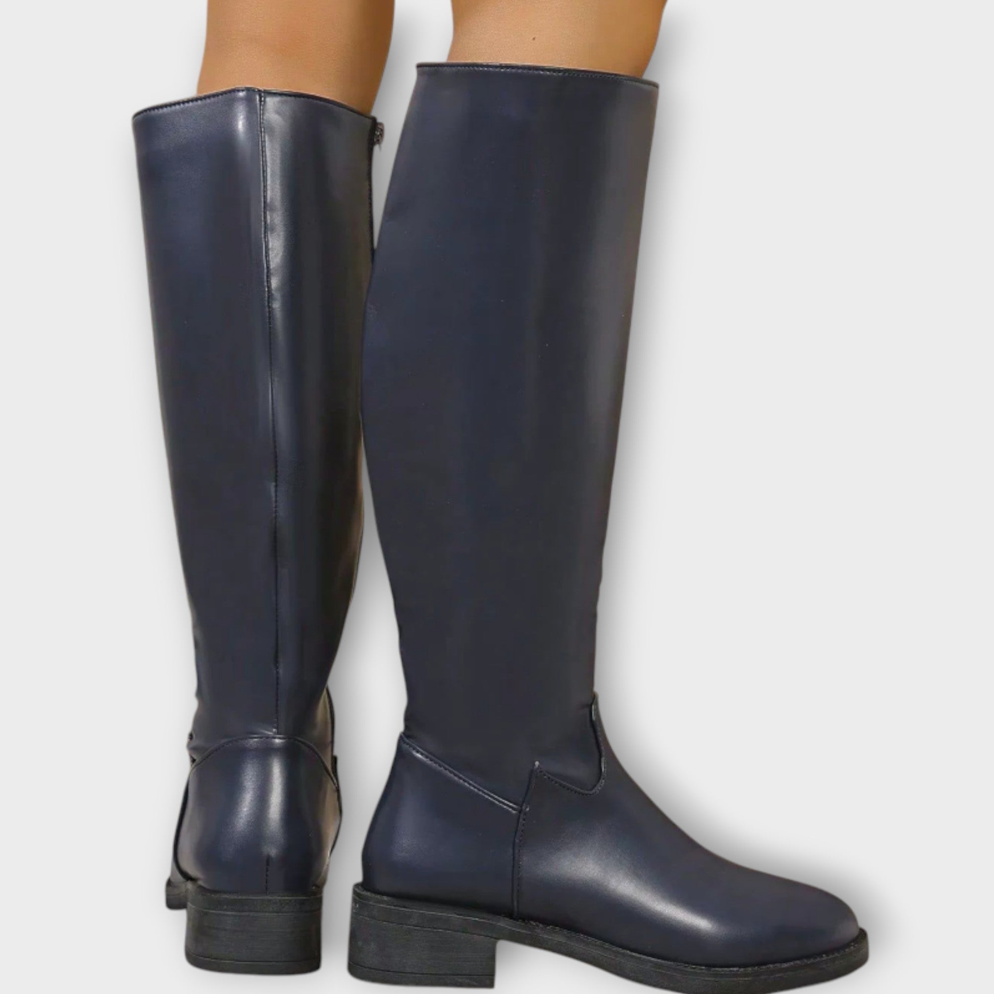 Alva™ | Eleganta mellanhöga damstövlar med dragkedja på sidan