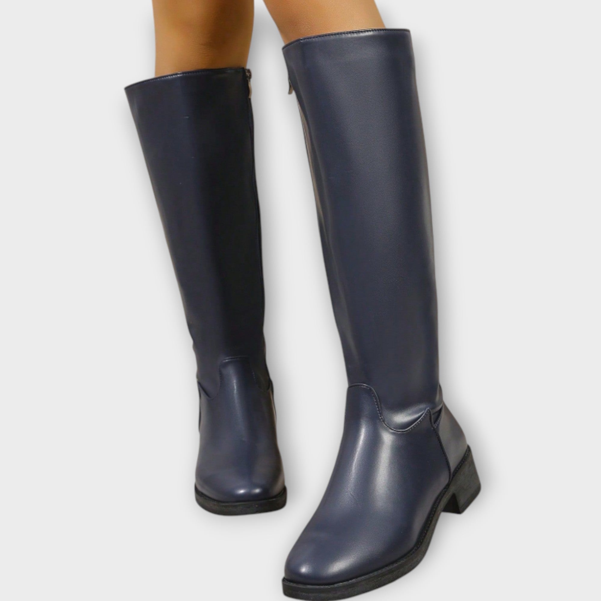 Alva™ | Eleganta mellanhöga damstövlar med dragkedja på sidan