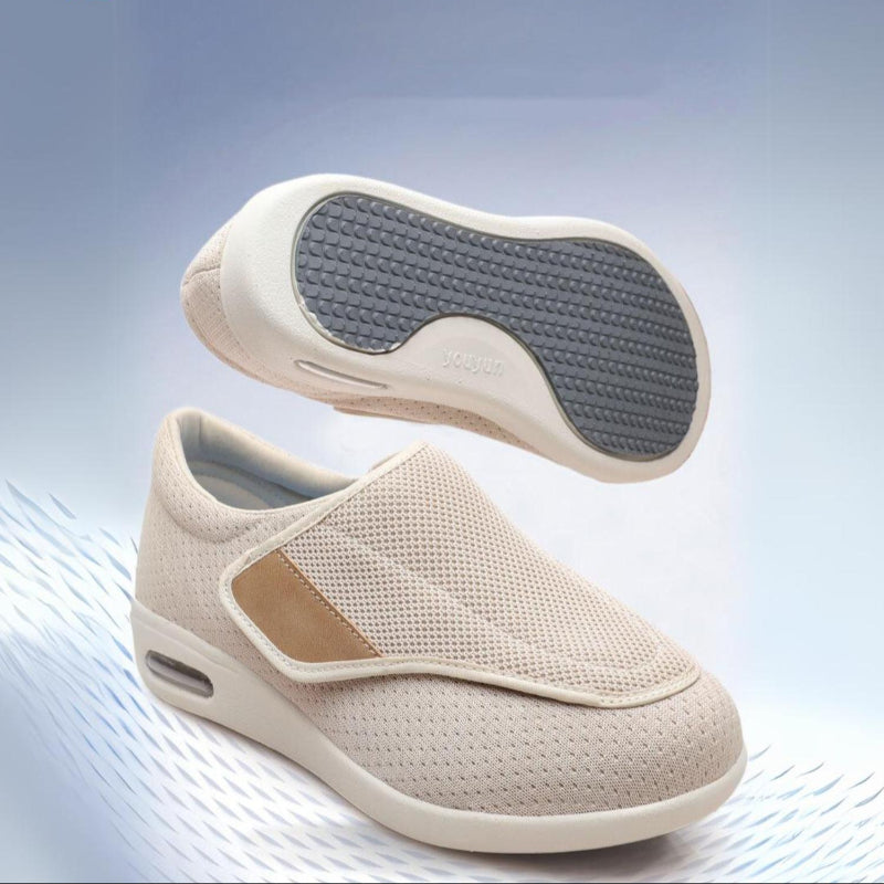 Happy™ WideShoes: Brede Pasvorm Zachte En Antislip Schoenen Voor Dagelijks Gebruik