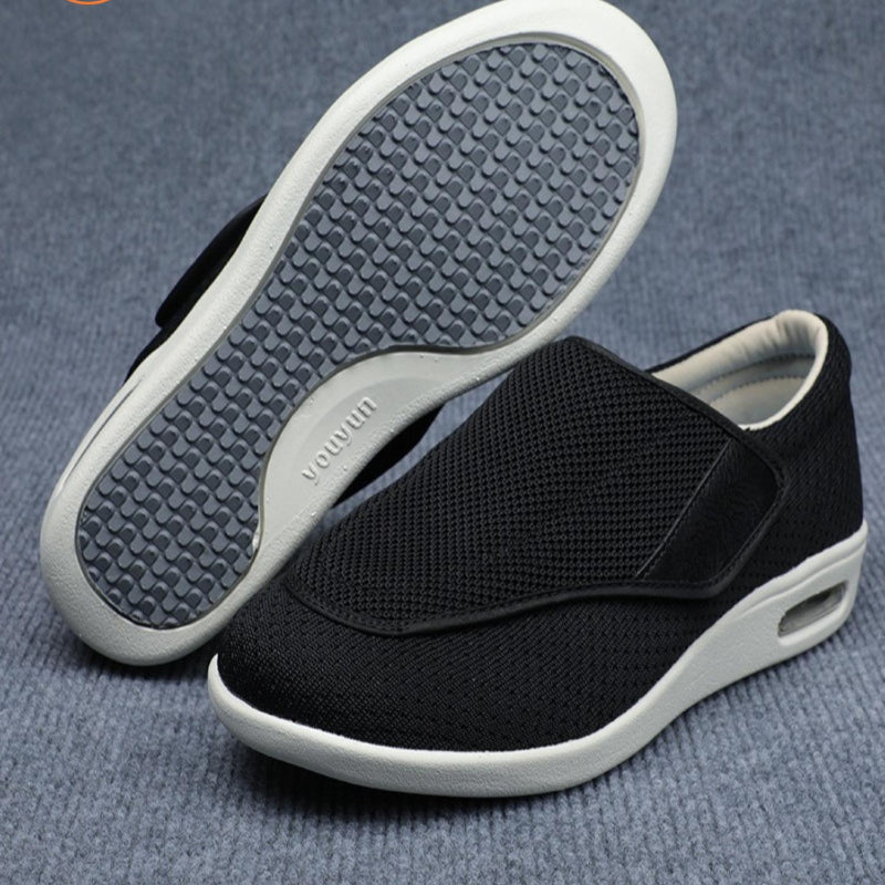 Happy™ WideShoes: Brede Pasvorm Zachte En Antislip Schoenen Voor Dagelijks Gebruik