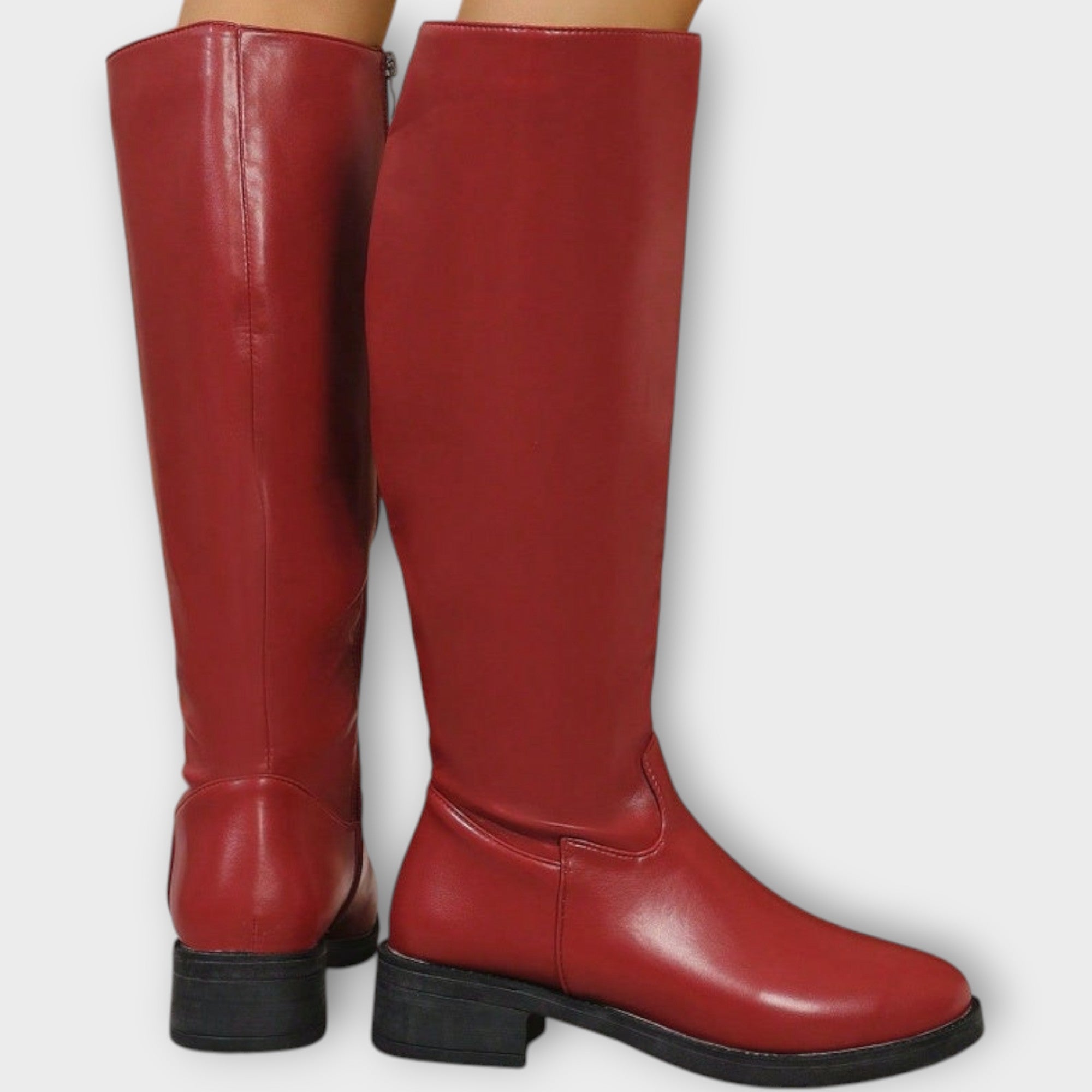 Alva™ | Eleganta mellanhöga damstövlar med dragkedja på sidan