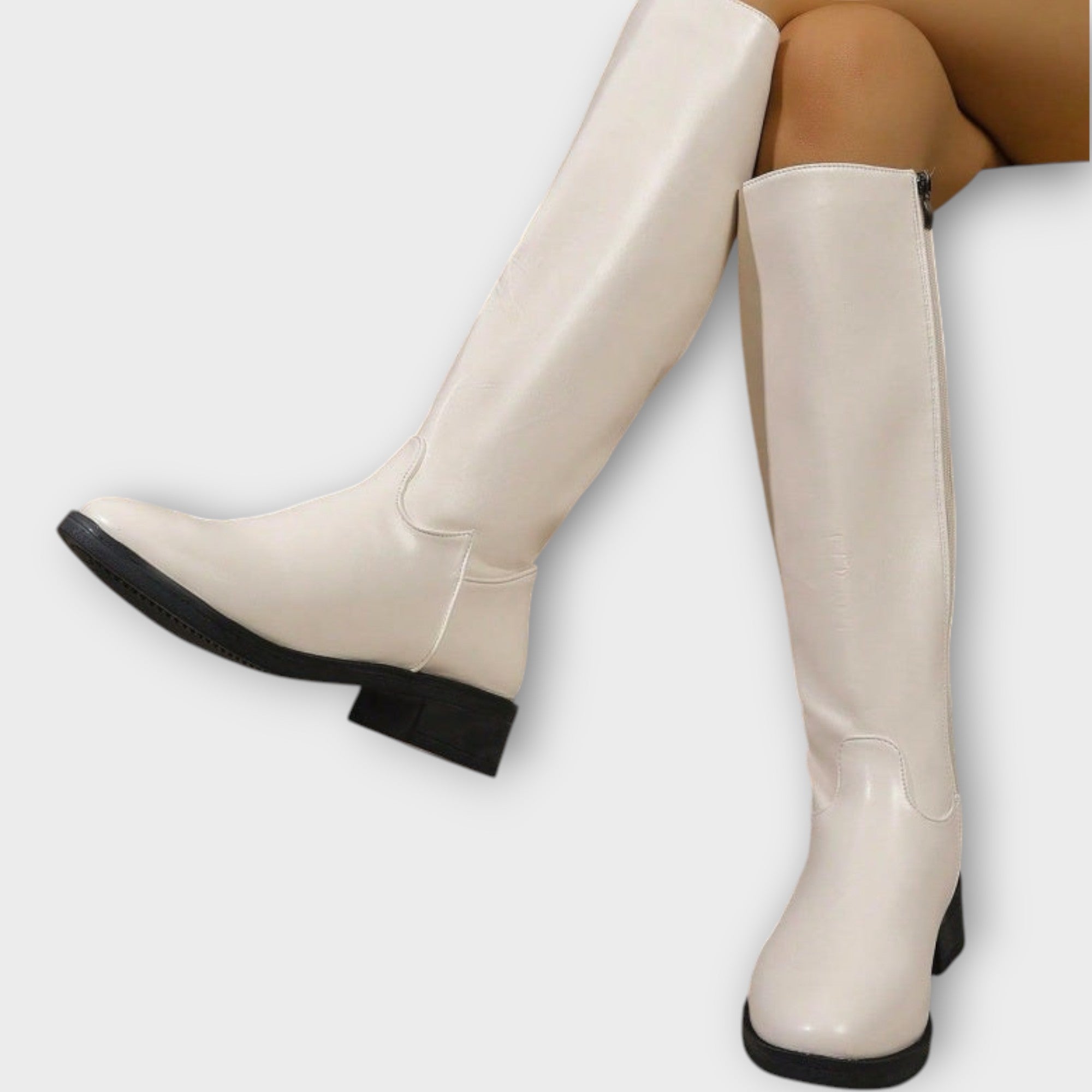 Alva™ | Eleganta mellanhöga damstövlar med dragkedja på sidan