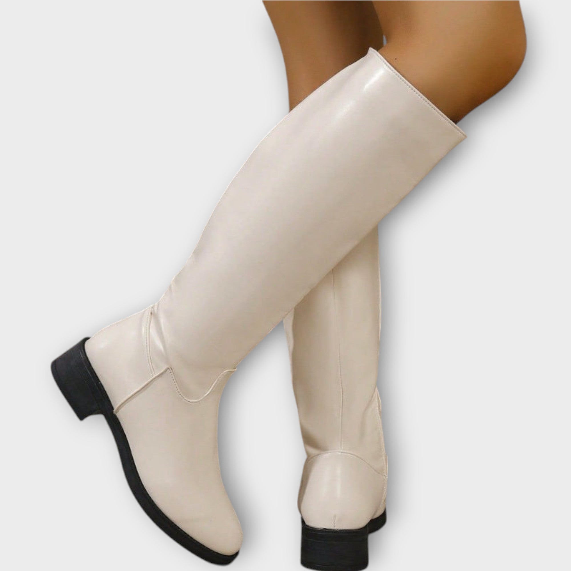 Alva™ | Eleganta mellanhöga damstövlar med dragkedja på sidan